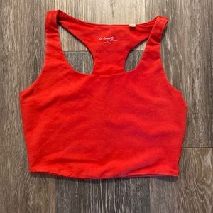 LA Hearts red crop top/ bra